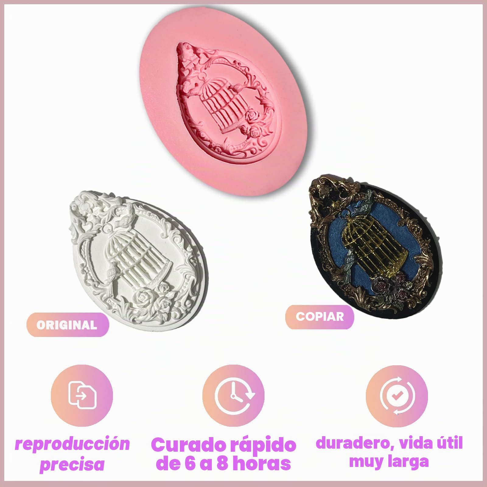 SANAAA RosaSilicona Líquida Goma de Silicona para Moldes 1:1, DIY, Fundición, Manualidades, Molde de Jabón (1100g)