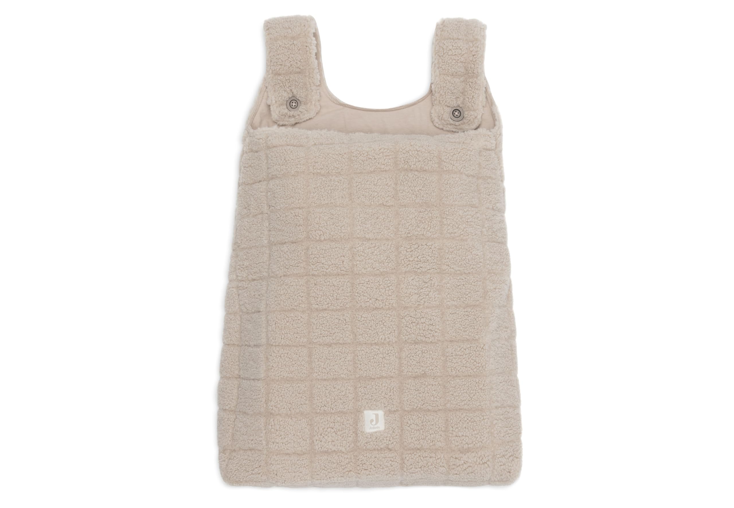 Jollein Playpen Storage Bag - Box Teddy - Warm Sand - Soft Toy Storage - Crib Organizer - Toy Bag - 65x42x3 cm