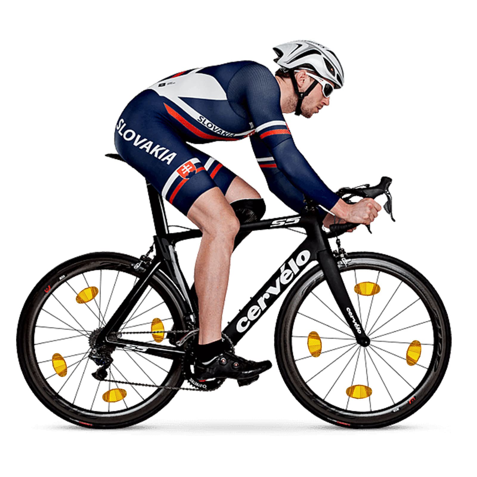 Set 8 Reflettori Per Bici | Occhi Di Gatto Per Bambini E Adulti | Visibilità 360° Fino A 200m - Foto 8