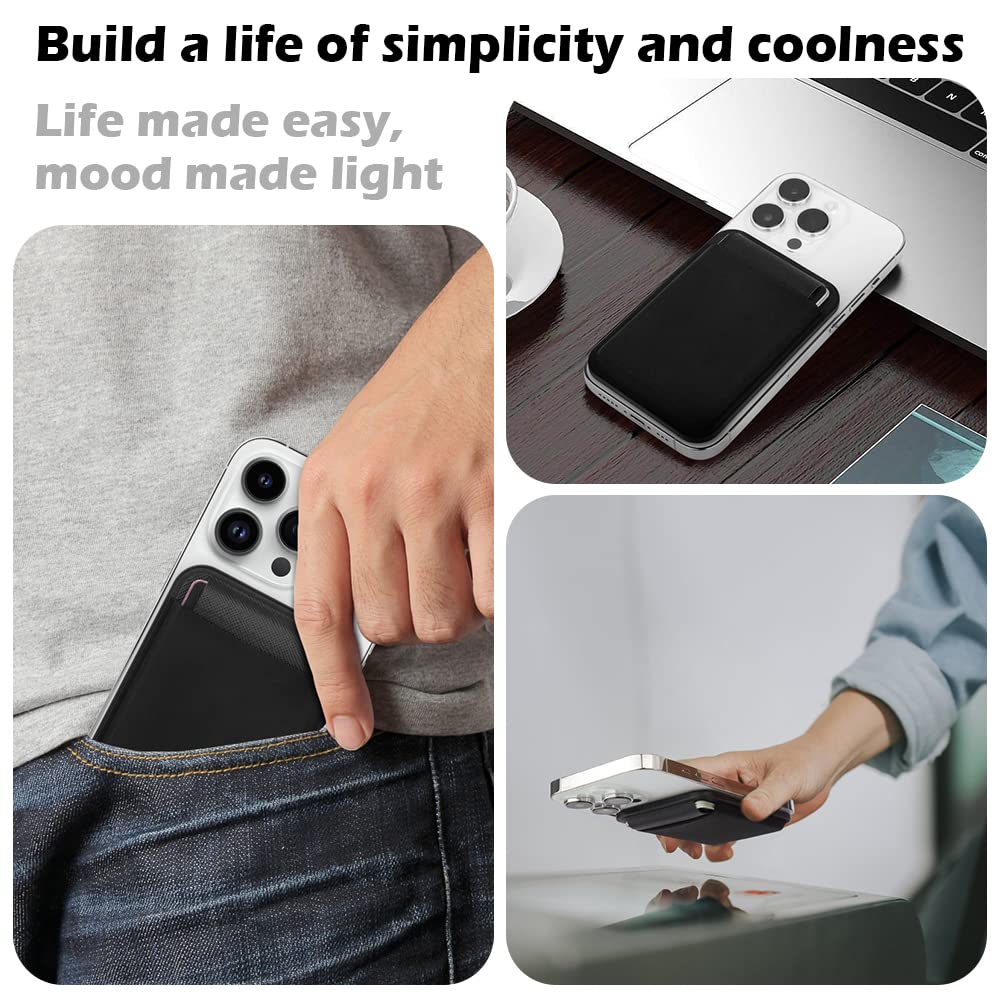 SHIELDON Magnetische portemonnee, compatibel met MagSafe-portemonnee, echt lederen magnetische kaarthouder, verstelbare standaard, RFID-blokkering en ID-venster, voor iPhone 17/16/15/14/13/12 Pro/Pro SHIELDON Magnetische portemonnee, compatibel met MagSafe-portemonnee, echt lederen magnetische kaarthouder, verstelbare standaard, RFID-blokkering en ID-venster, voor iPhone 17/16/15/14/13/12 Pro/Pro