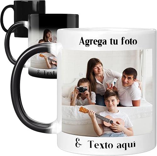 Taza mágica personalizada, taza de café personalizada que cambia de color, taza de café de 11 onzas con sensible al calor, regalos personalizados Taza mágica personalizada, taza de café personalizada que cambia de color, taza de café de 11 onzas con sensible al calor, regalos personalizados