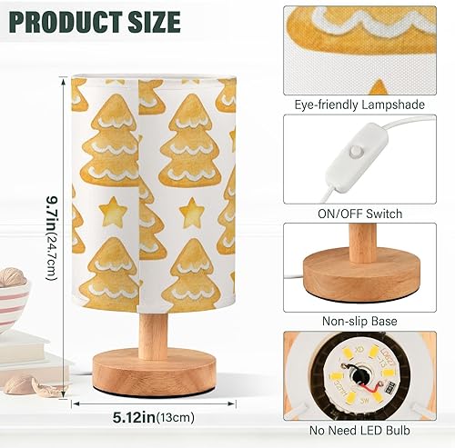 Miniatura 3 de Table Lamps Led Lamps Cylinder Sweet Ginger Christmas Tree Cookies Table Lamp for Girls Patio