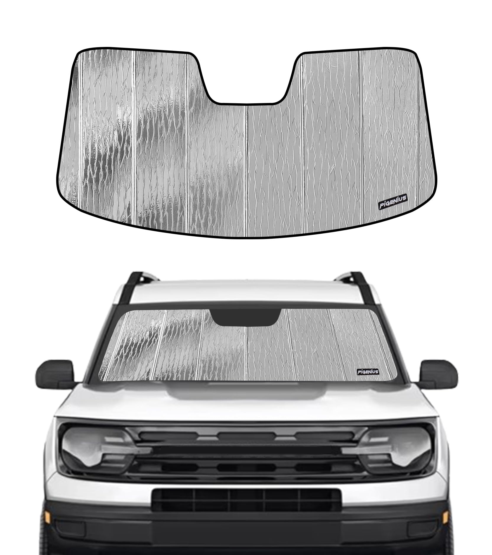 Windshield Sun Shade for Ford Bronco Sport 2021-2025 Front Window Sunshade - AstraGuard