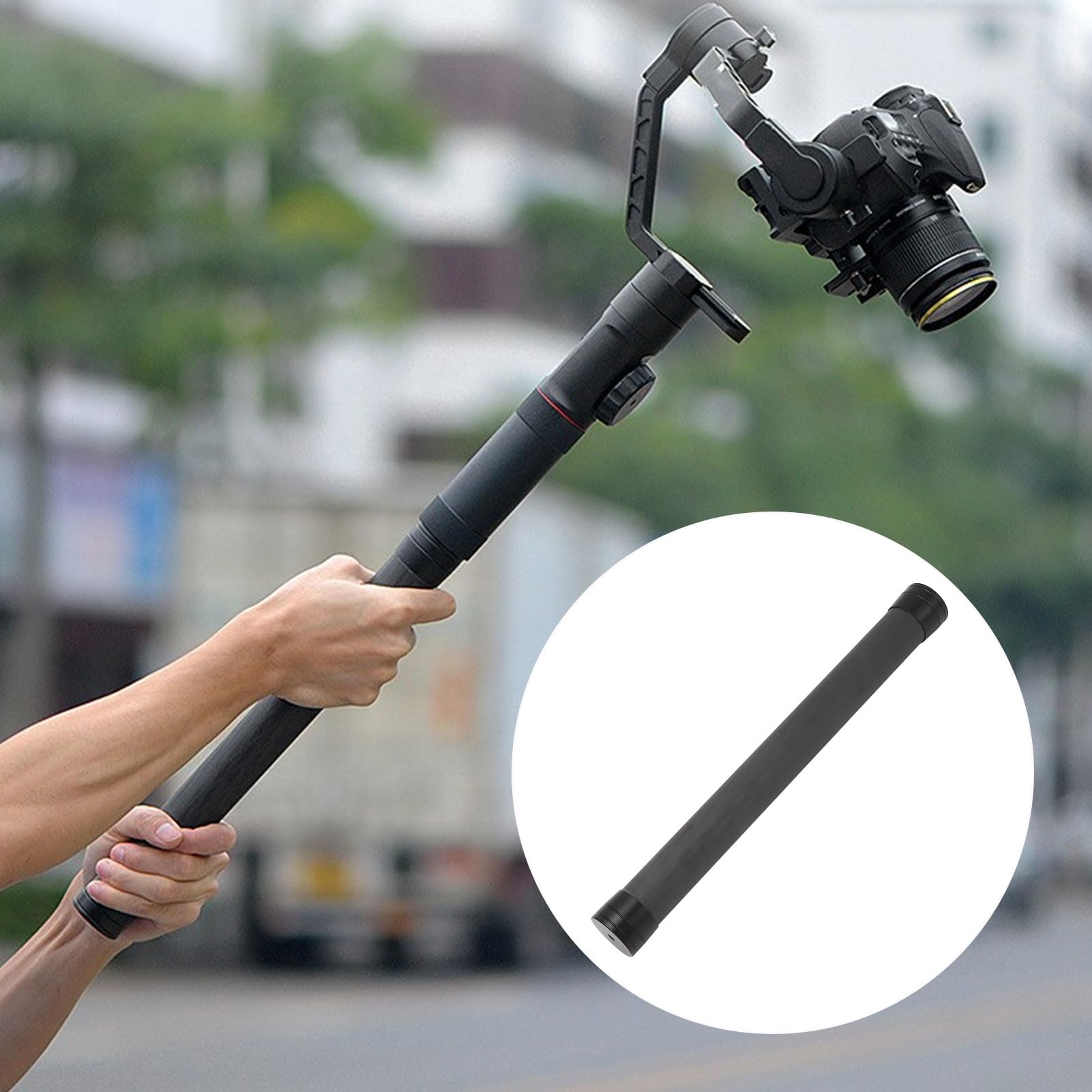 Stativverlängerung Mittelsäule Verlängerungsstange, Kamerastabilisator-Verlängerungsstange -Verlängerungsstange mit 1/4-Zoll-Schraube für Zhiyun, für Feiyu, für