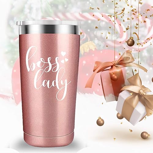 Miniatura 5 de Taza de viaje para mujer jefa, regalos divertidos de oficina, regalos para mujeres, día del jefe, jubilación, cumpleaños, regalos de Navidad para