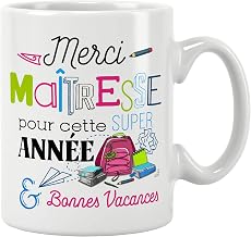 Mistress Thank you for this great year. End of school year gift. Mug for master, mistress, atsem and nanny of your choice Original gift Mini price High quality 11oz 320ML (MASTERSSE)