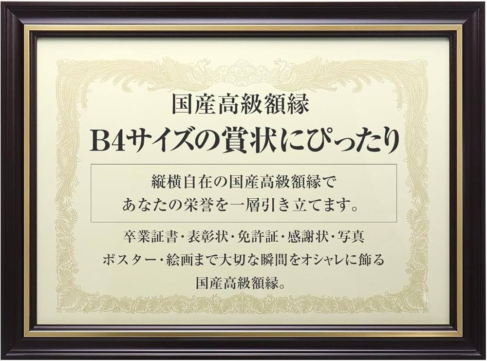 Amazon.co.jp: 【国産高級木製額縁】 医師免許証 (ダーク