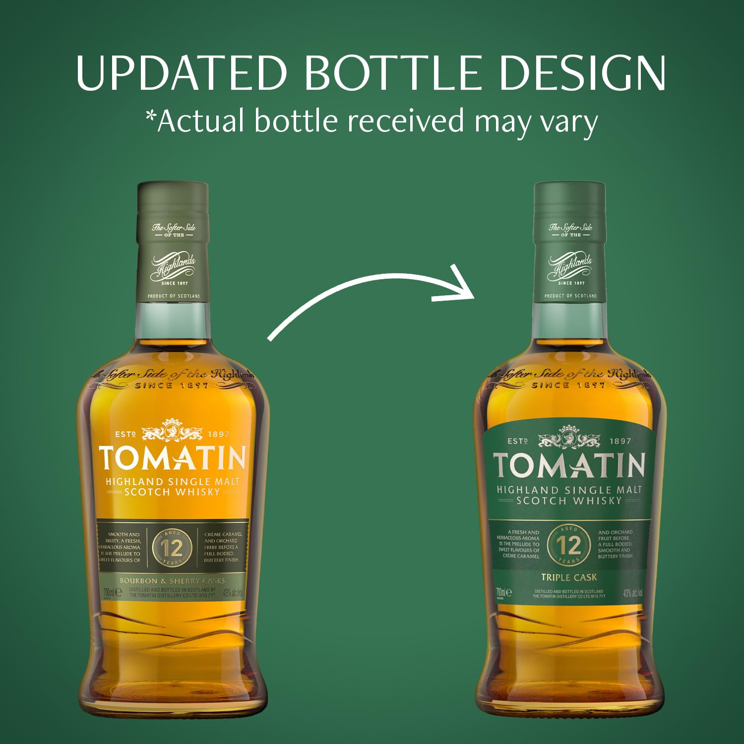 Tomatin Single Malt Whisky 12 Años - 700 ml