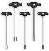 INBUS® 73400 T-handle socket set 5 pieces, 6-13 mm, with HybridTouch – Made in Germany