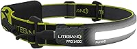 Vista 7 de Liteband PRO - Linterna frontal personal ajustable de haz ancho de la serie 1000, iluminación de 210°, funciona con pilas, se adapta a sombreros