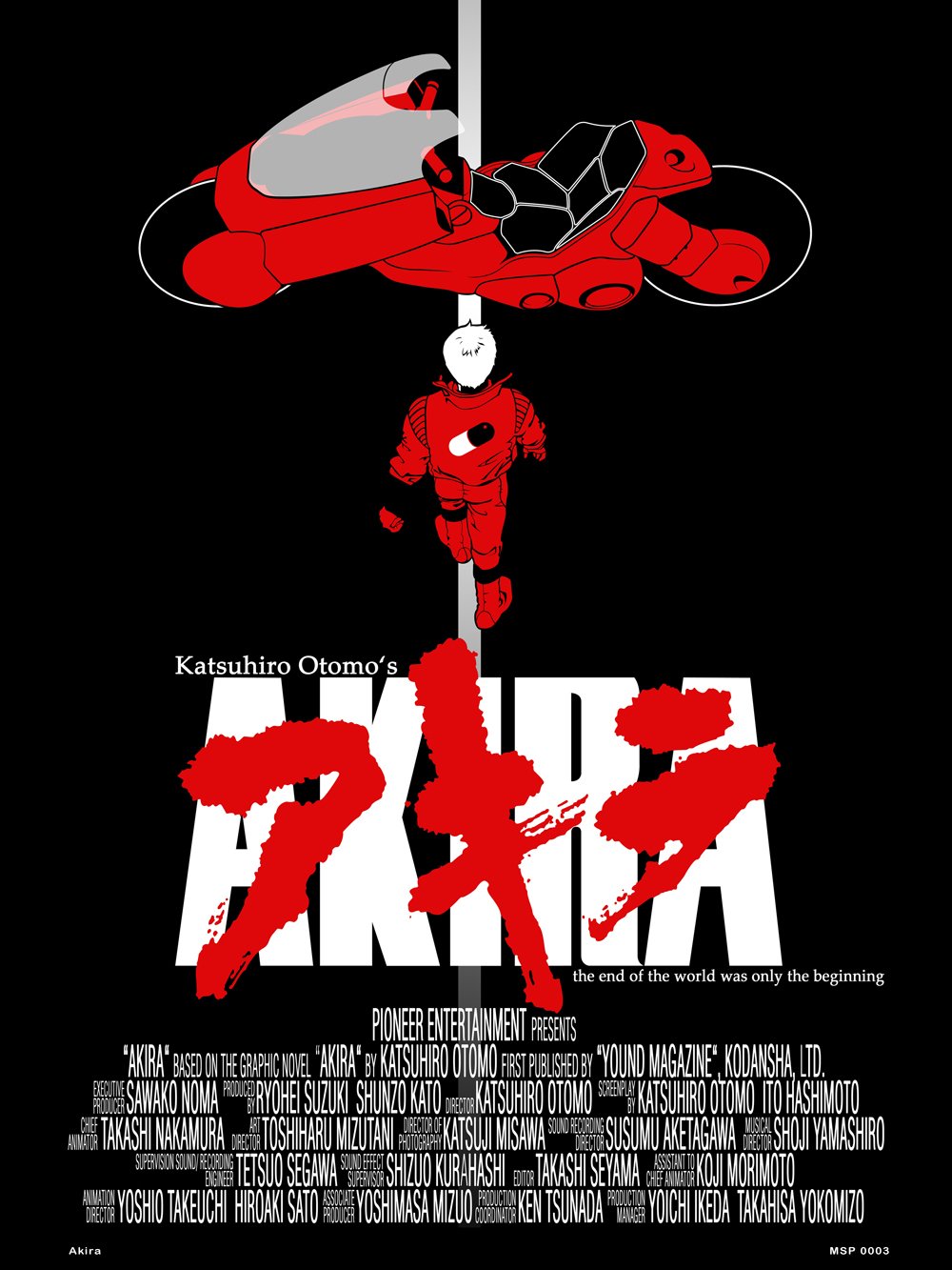 Amazon.com: onthewall Akira Manga Poster Art Print, White, 30 x 40