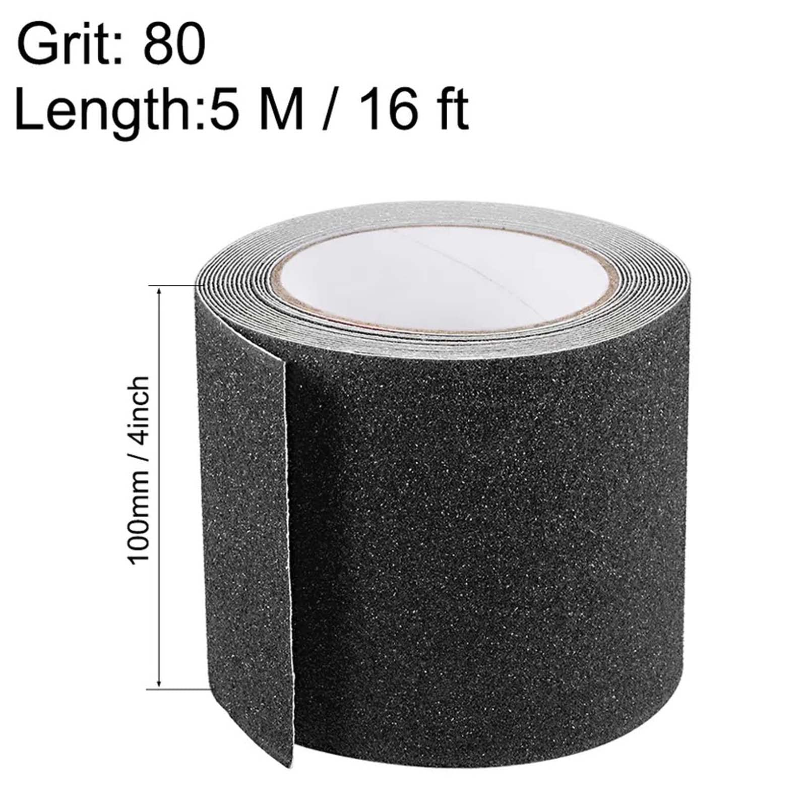 ANRO Antislip plakband, strepen, zelfklevend, antislip, voor trappen en trappen, pvc, voor binnen en buiten, rol, semi-transparant, 10 cm x 10 m