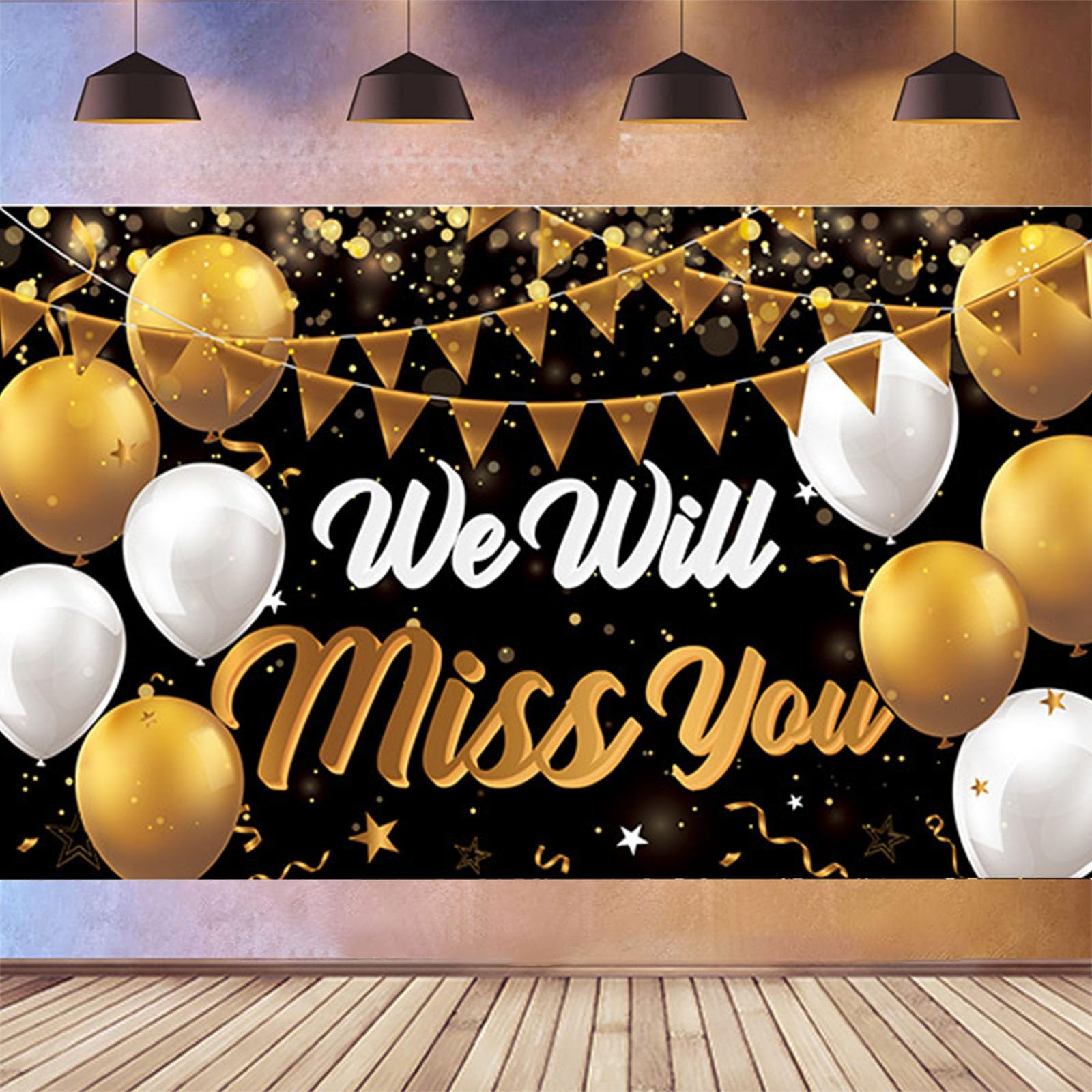 VGRDTW Retirement Decorations, Retirement Banner, Happy Retirements Banner, Sorry Your Leaving Decorations