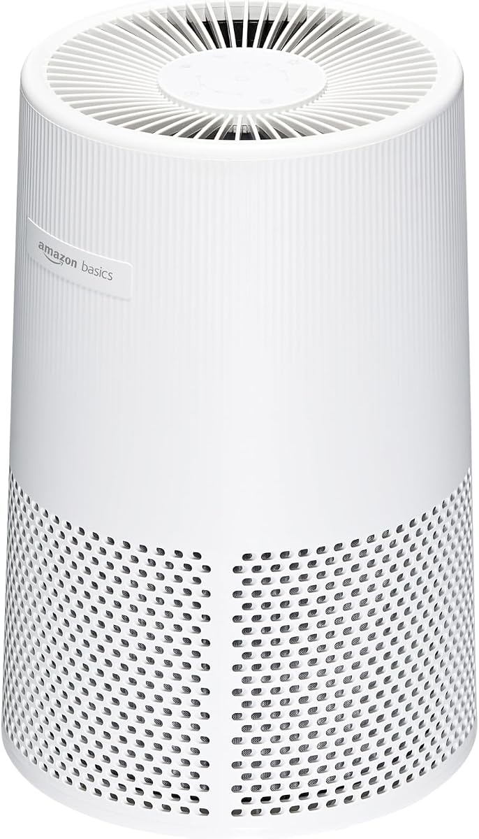 Air Purifier for Home and Office, 3 Speeds, Timer, Sleep Mode (32db), White