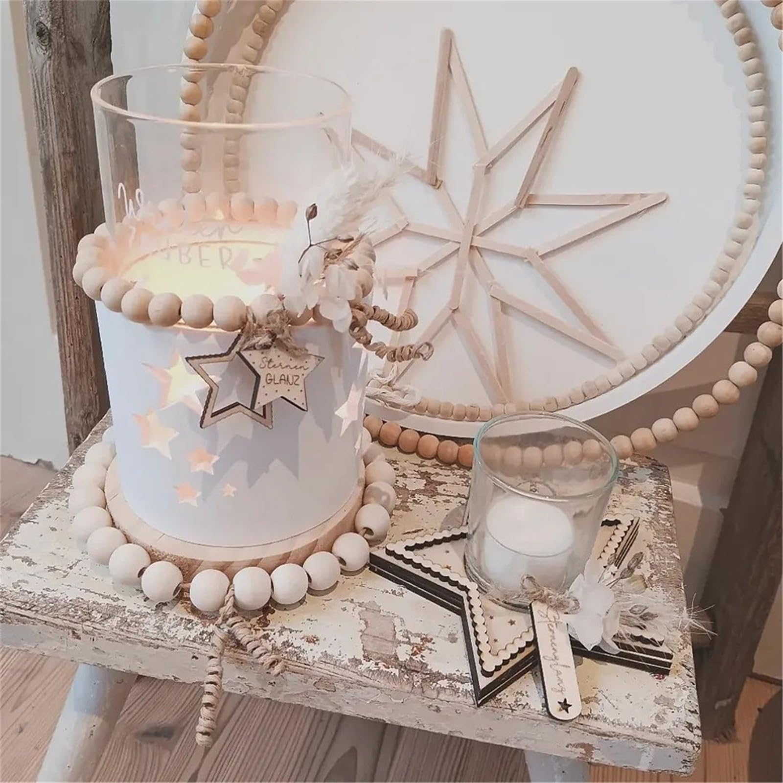 Molde innovador de forma de estrella para vela de tealight con forma de estrella circular - Molde de silicona para proyectos de artesanía