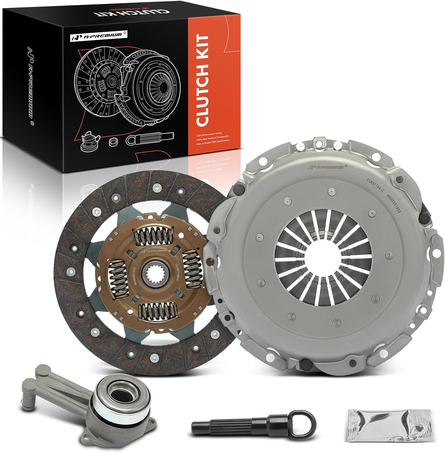 A-Premium Transmission Clutch Kit Set Compatible with Ford Focus 2000 2001 2002 2003 2004 2.0L, Replace# L07166
