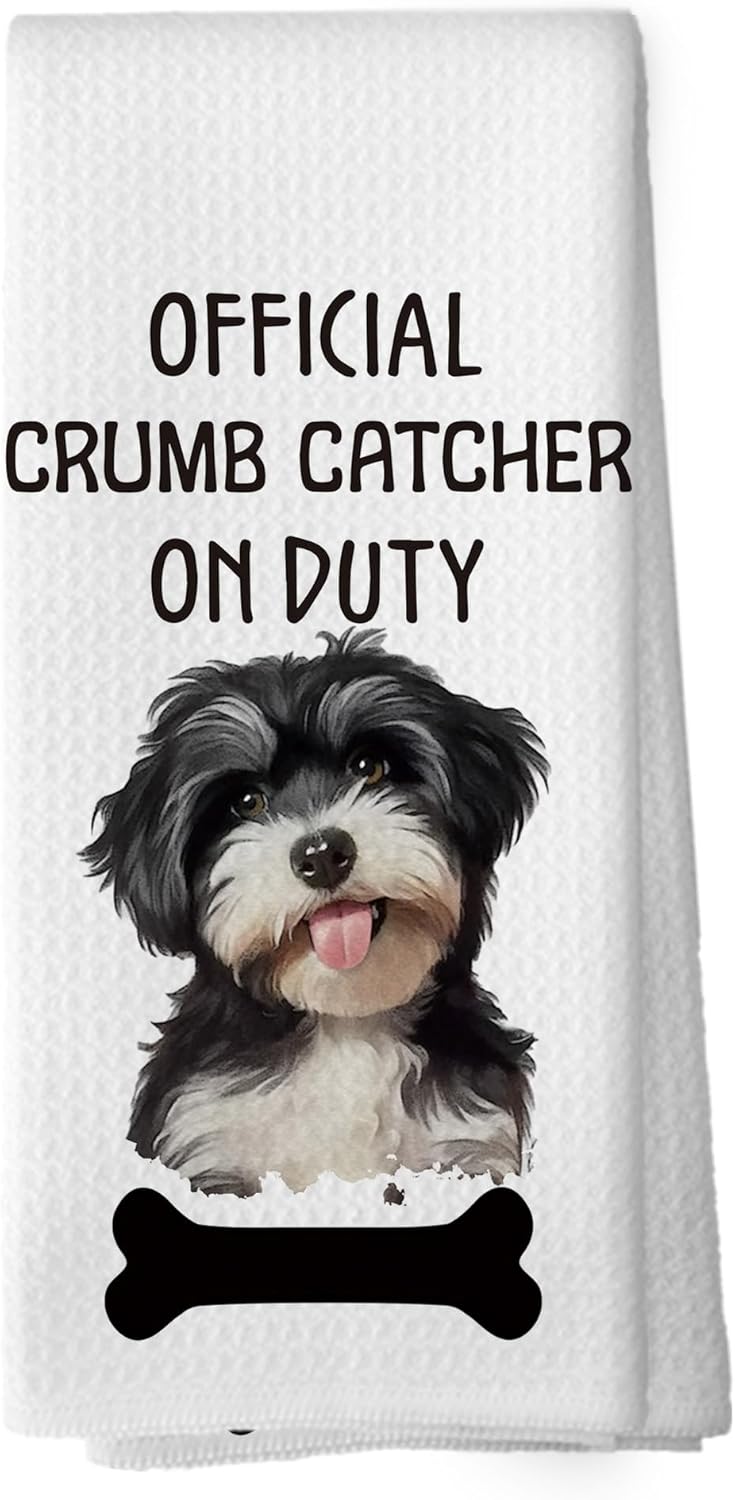 Funny Havanese Kitchen Towels - Havanese Gifts for Women Dish Towels, Dog Lover Owner Gifts Decorative Absorbent Dishcloths Hand Towel for Kitchen Bathroom Decor 16x24 Inches