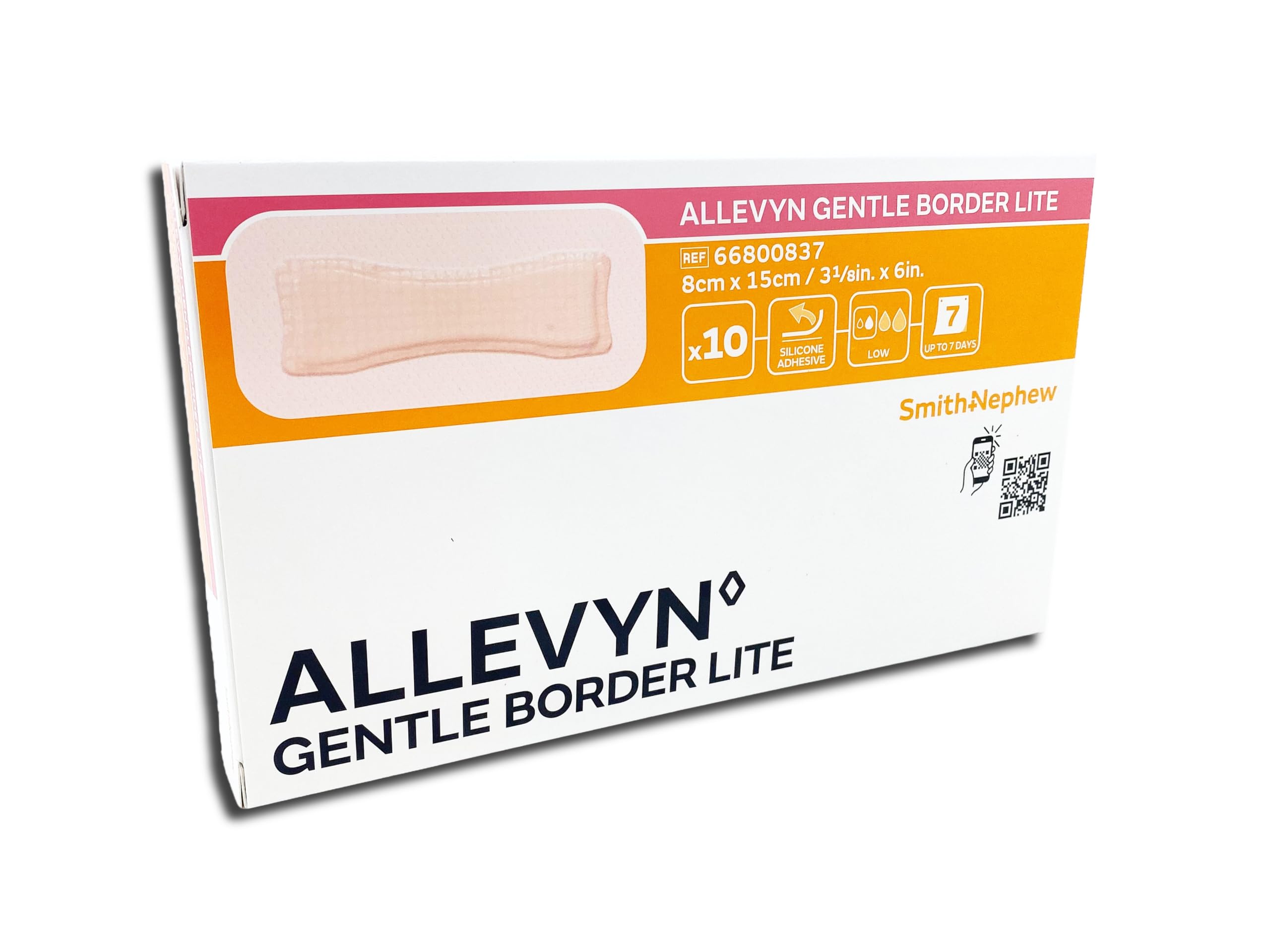 Allevyn Gentle Border Lite 8x15cm, Schaumverband (10-pack)