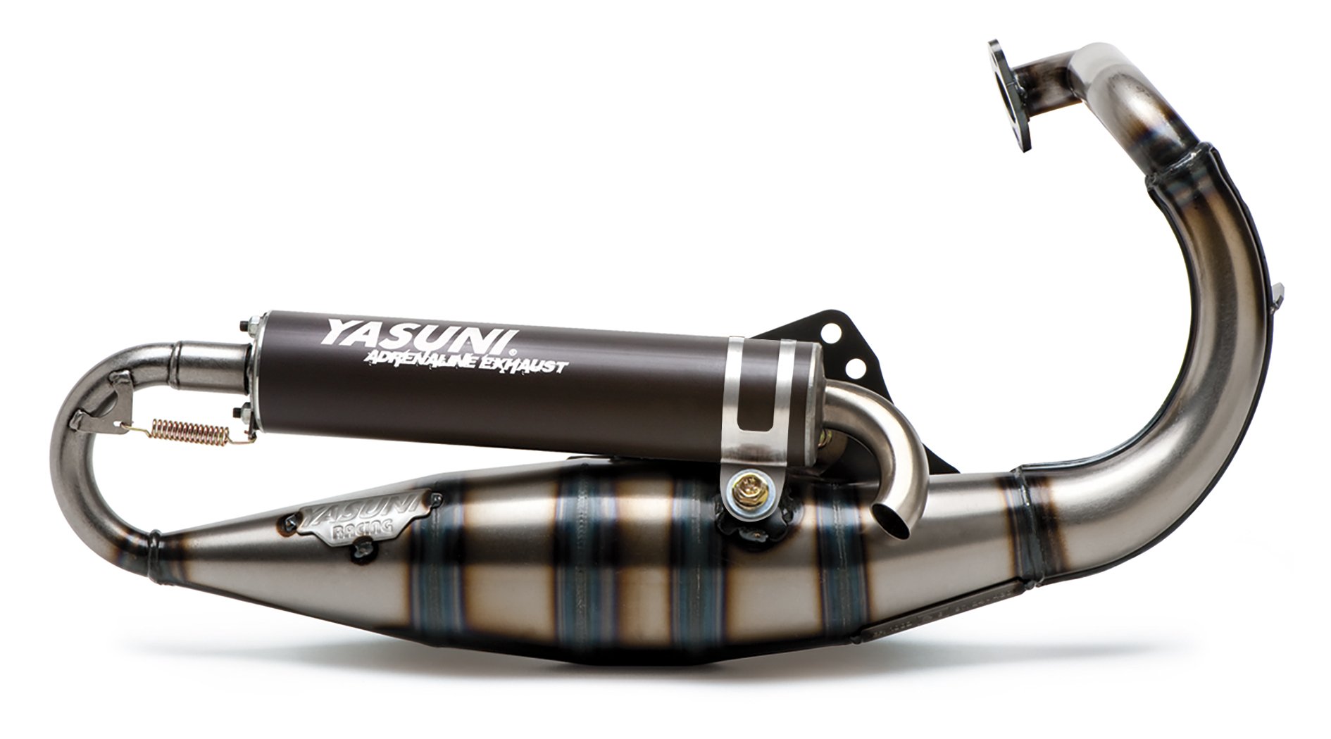 exhaust Scooter R black for Peugeot vertical