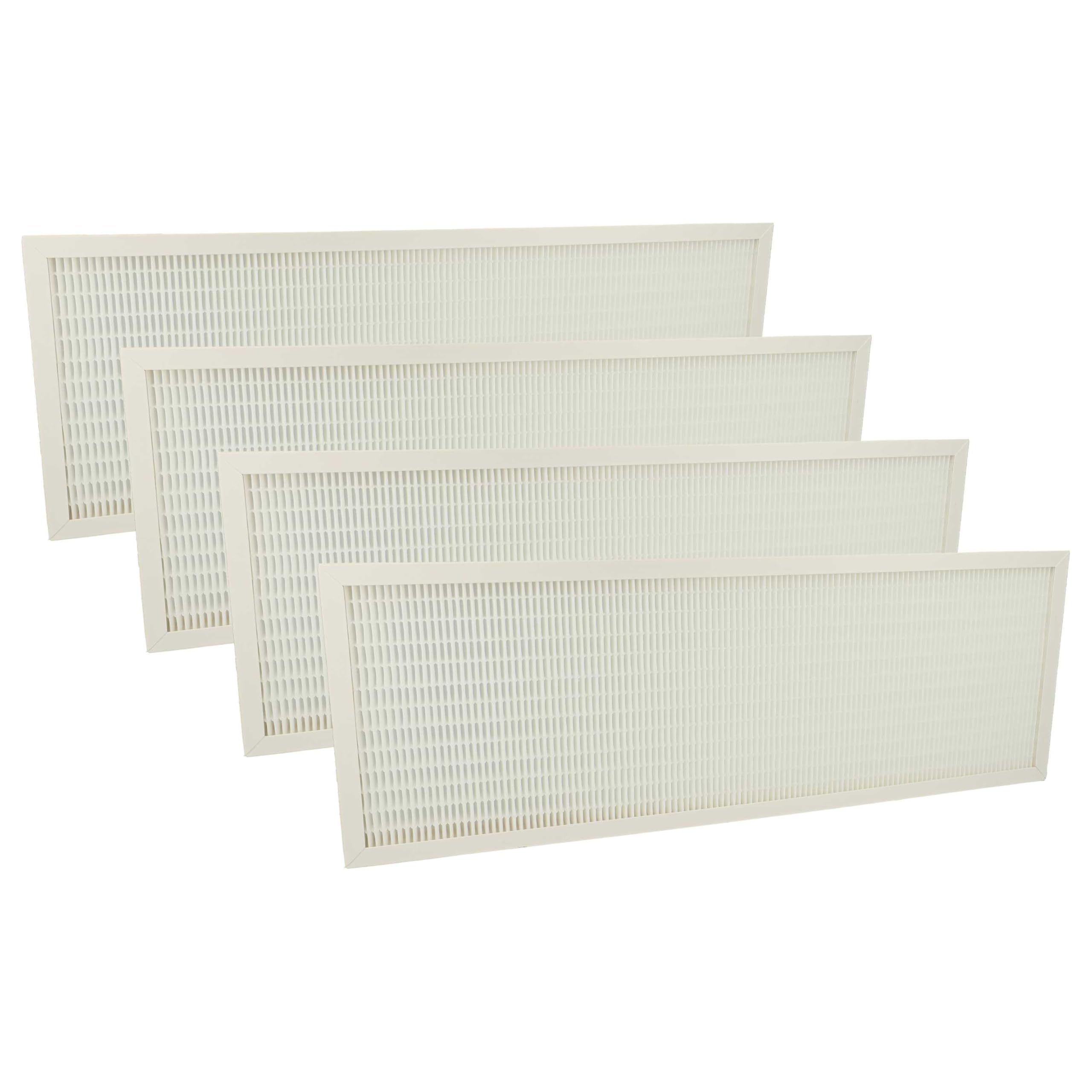 vhbw 4x Filtro de aire F7 compatible con Viessmann HR A300, H32S B400, H32S B300, H22S A300, HR A400 ventilador (4x filtro de aire de suministro)