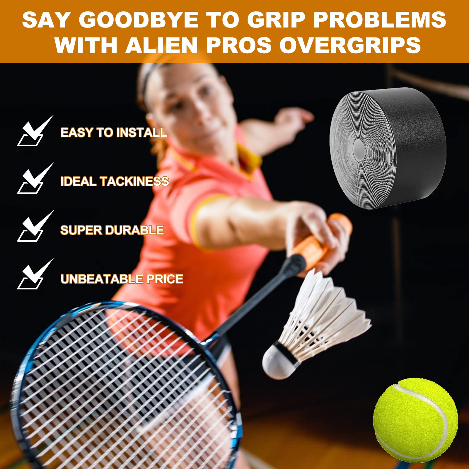 Tennis Racket Grip Tape,Tennis Wrap Grip Tape,Tennis Racket Tape Racket Head Protection Tape Widened Squash Racquet Guard 5M For Sports Gear(black)