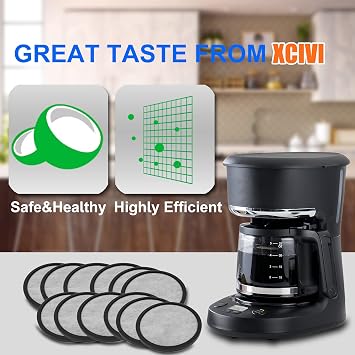 xcivi Water Filtration Set - Filter Disk for Frame for Mr. Coffee Brewers