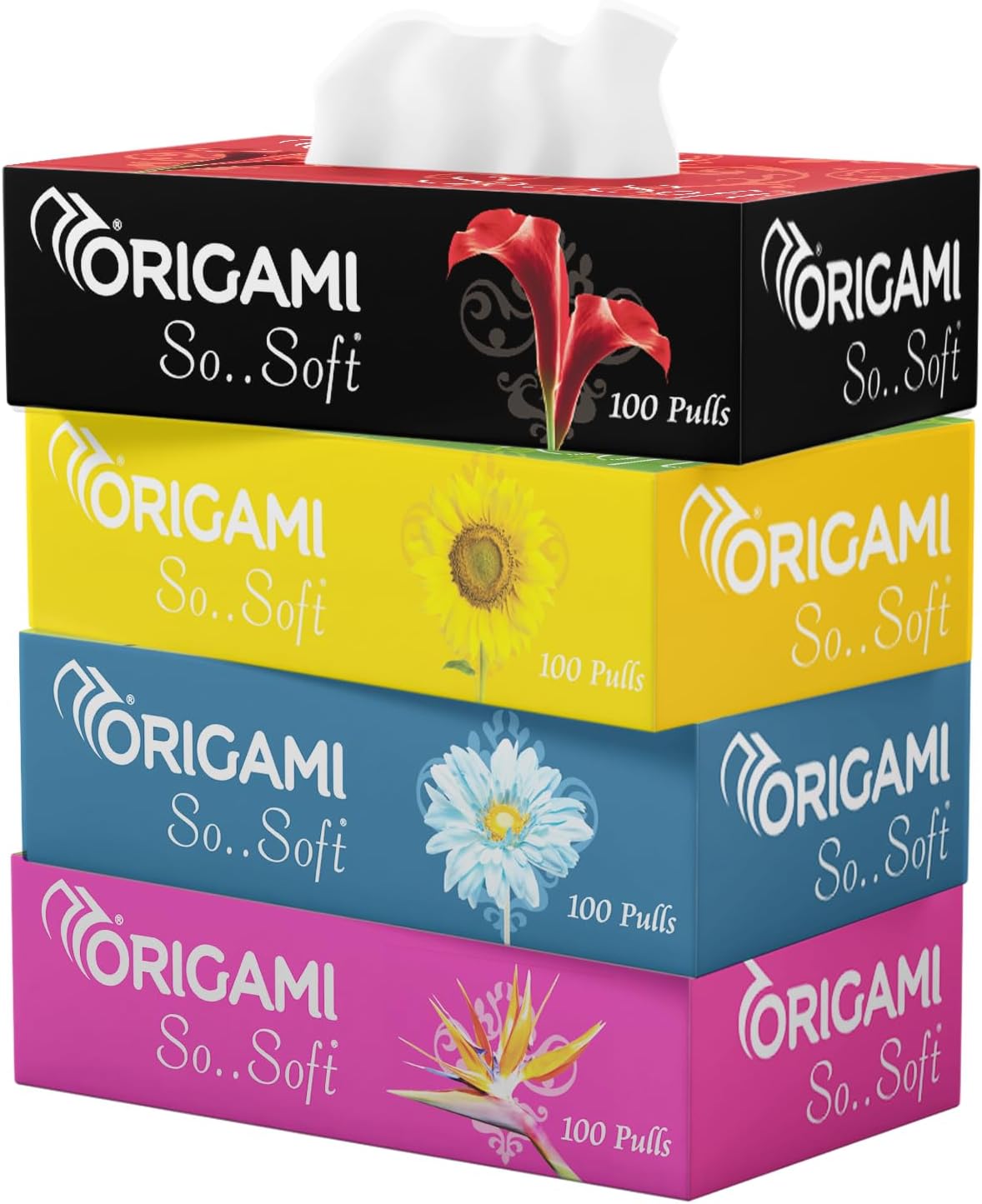 - So Soft 2 Ply Facial Tissue Ultra Soft, Skin Friendly & Highly Absorbent Face Tissues | Multipurpose Car, Home & Office Use | Pack of 4 (100 Pulls 800 Sheets)