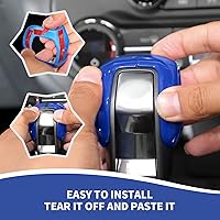 Vista 7 de Cubierta de la perilla de la palanca de cambios compatible con accesorios interiores Ford Bronco 2021-2025, color azul