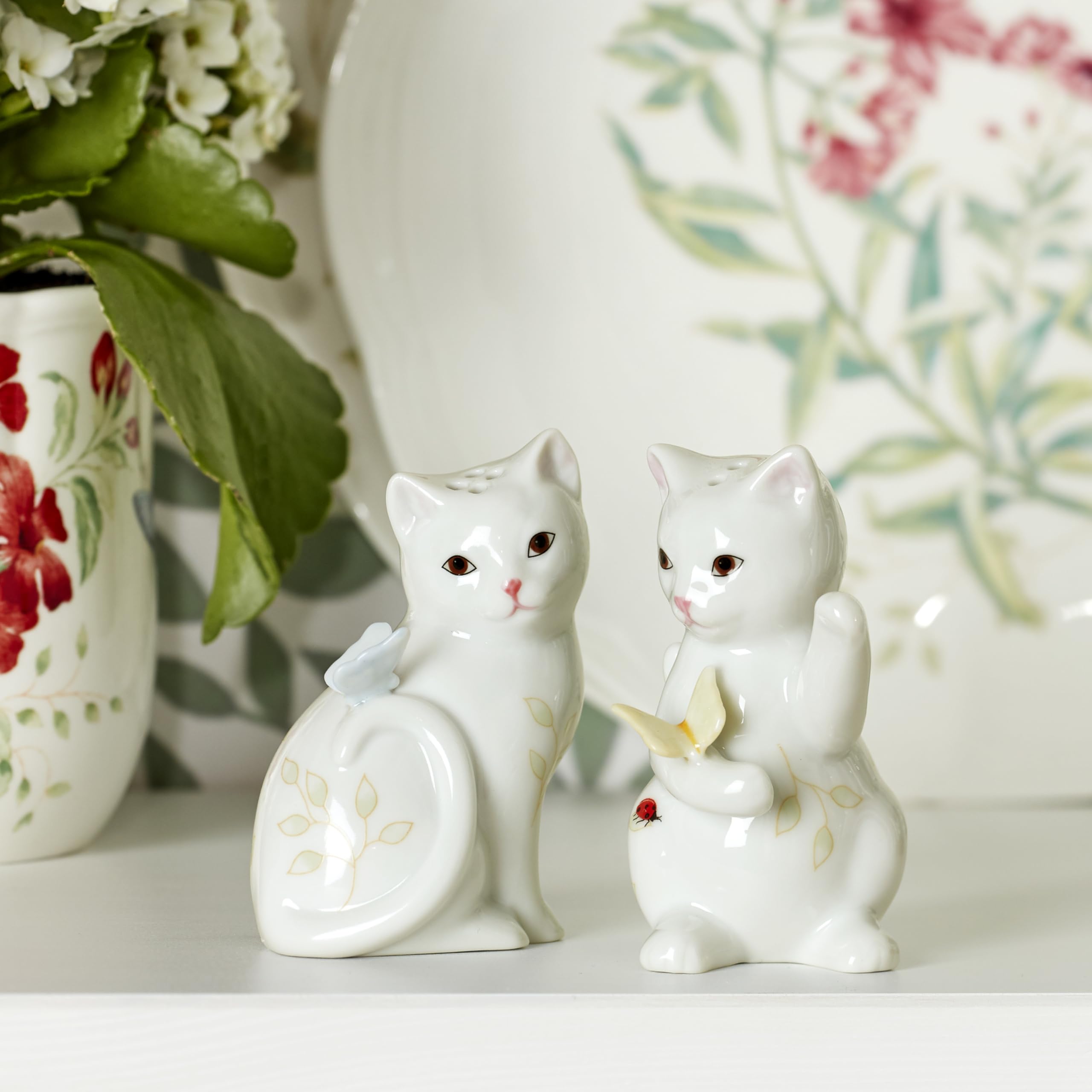 Lenox - Juego de salero y pimentero de porcelana