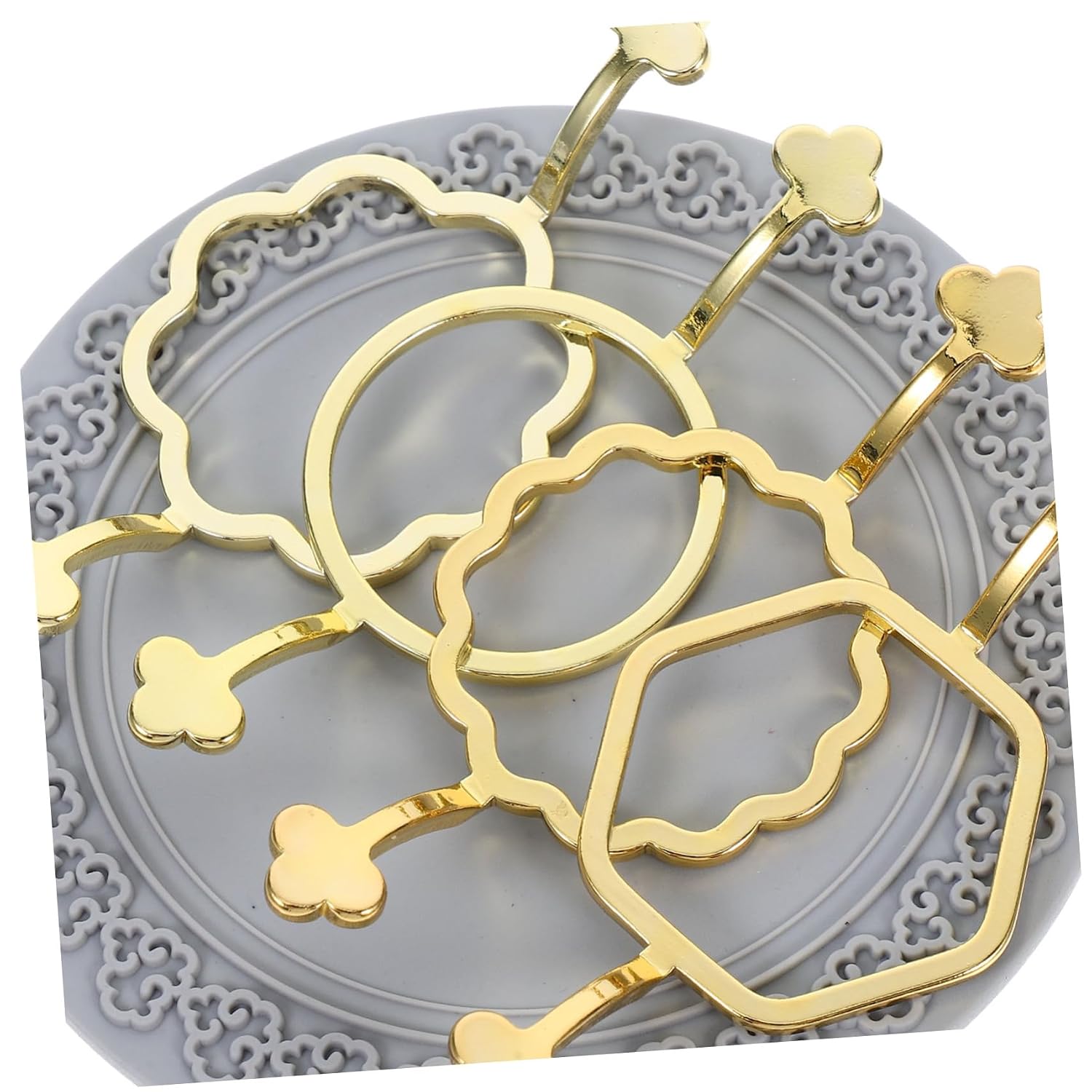 Angoily Metal Wax Seal Stamp Kit Molds Silicone Pads for Wedding Invitations DIY Crafting