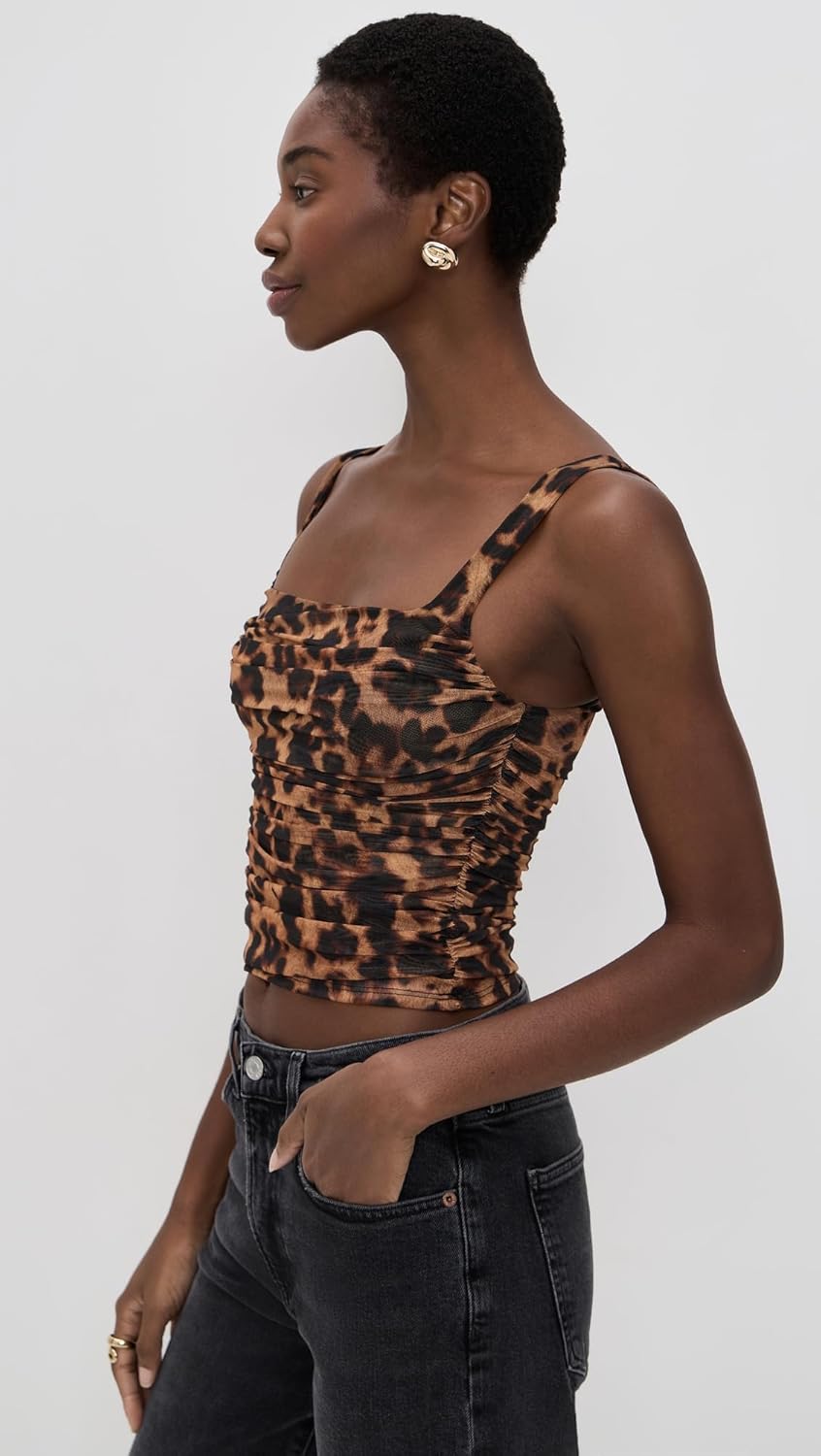 L'AGENCE Women's Rasha Shirred Tank - Image 5