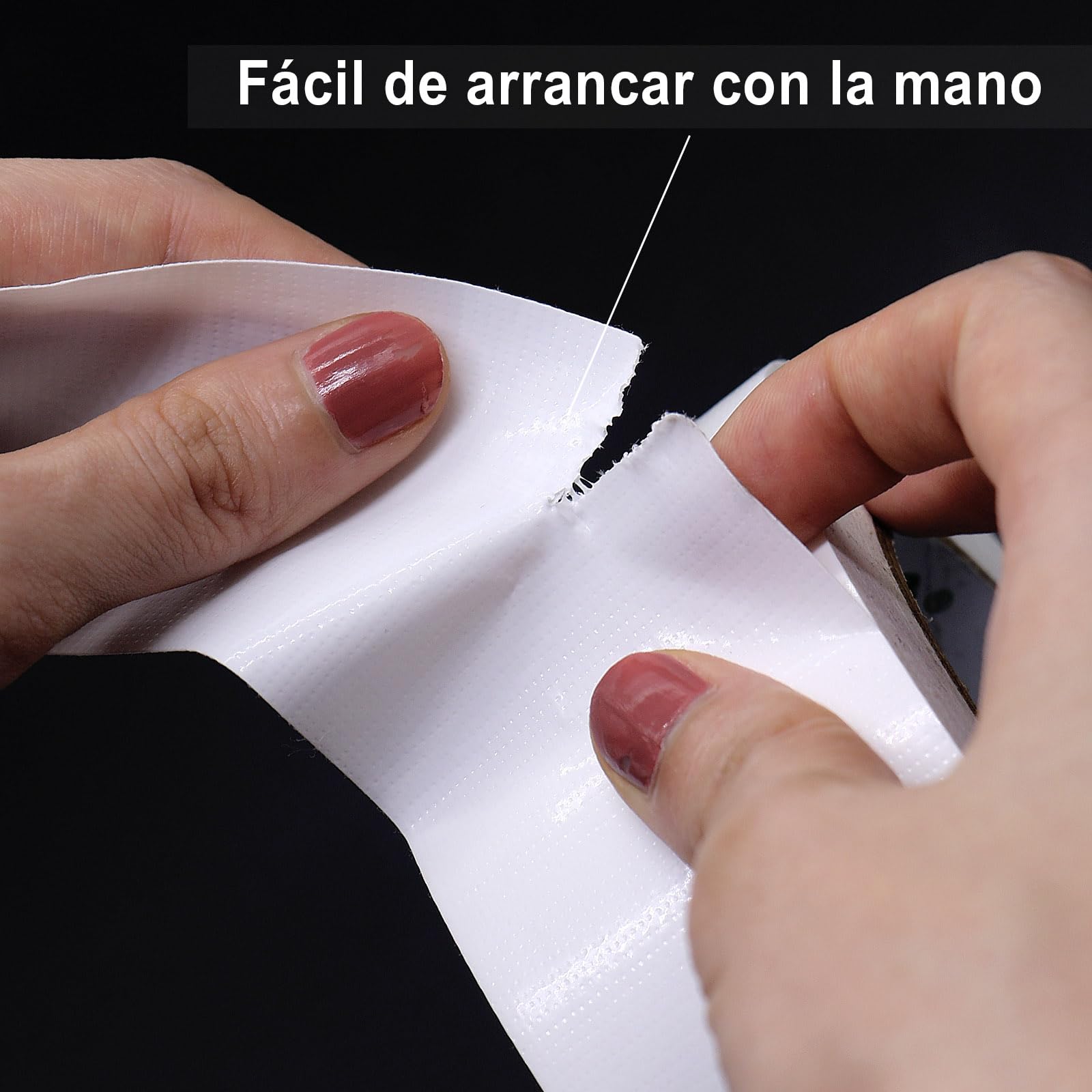 BOMEI PACK Cinta americana blanca profesional, 50 mm x 50 m, cinta impermeable de tela para reparaciones, manualidades, uso en interiores y exteriores - 3 Rollos