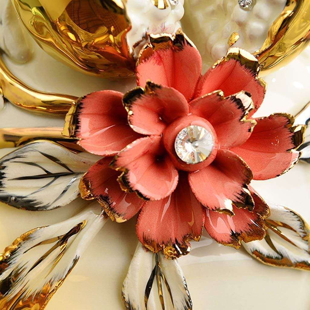 Amazon.co.jp: 環境に優しい陶器の花瓶 手榴弾 ゴールドの花瓶 装飾