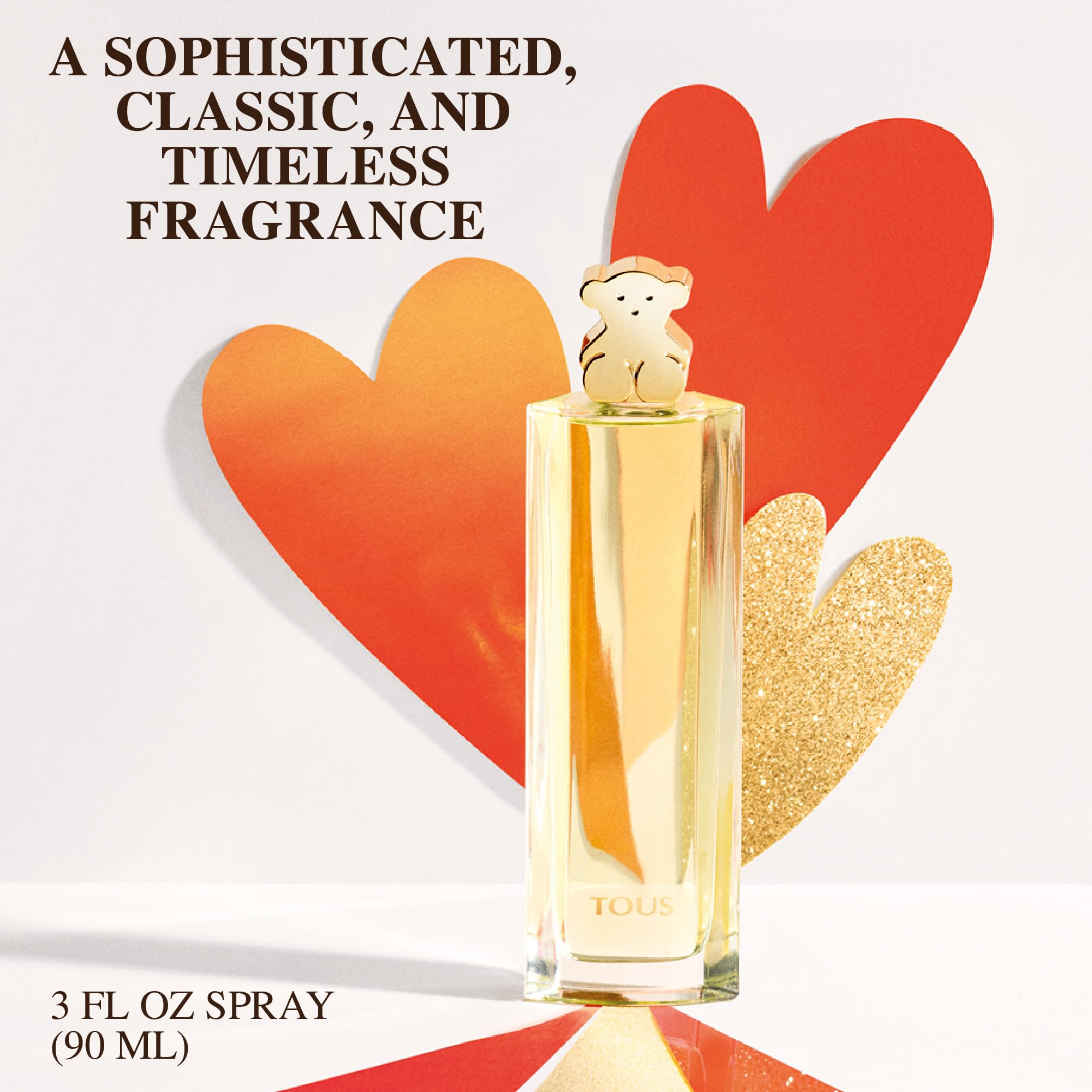 TOUS Eau De Parfum For Women, Long Lasting Floral Scent, Elegant Perfume With Notes of Neroli Petals, Rose, and Orange Blossom. For Daily Wear, 3 fl.oz.