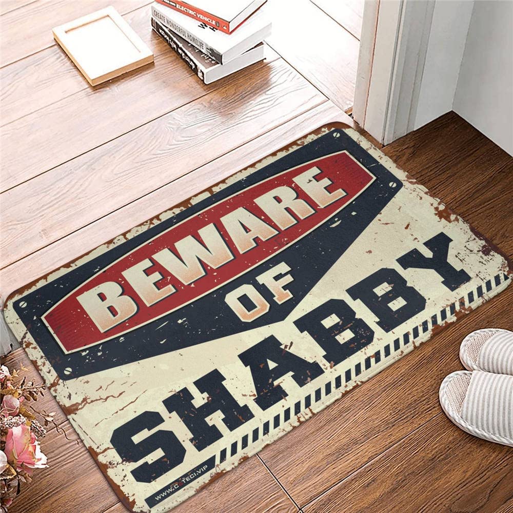 Tapis d'extérieur avec inscription coq paillasson de ferme de 65 x 90 cm