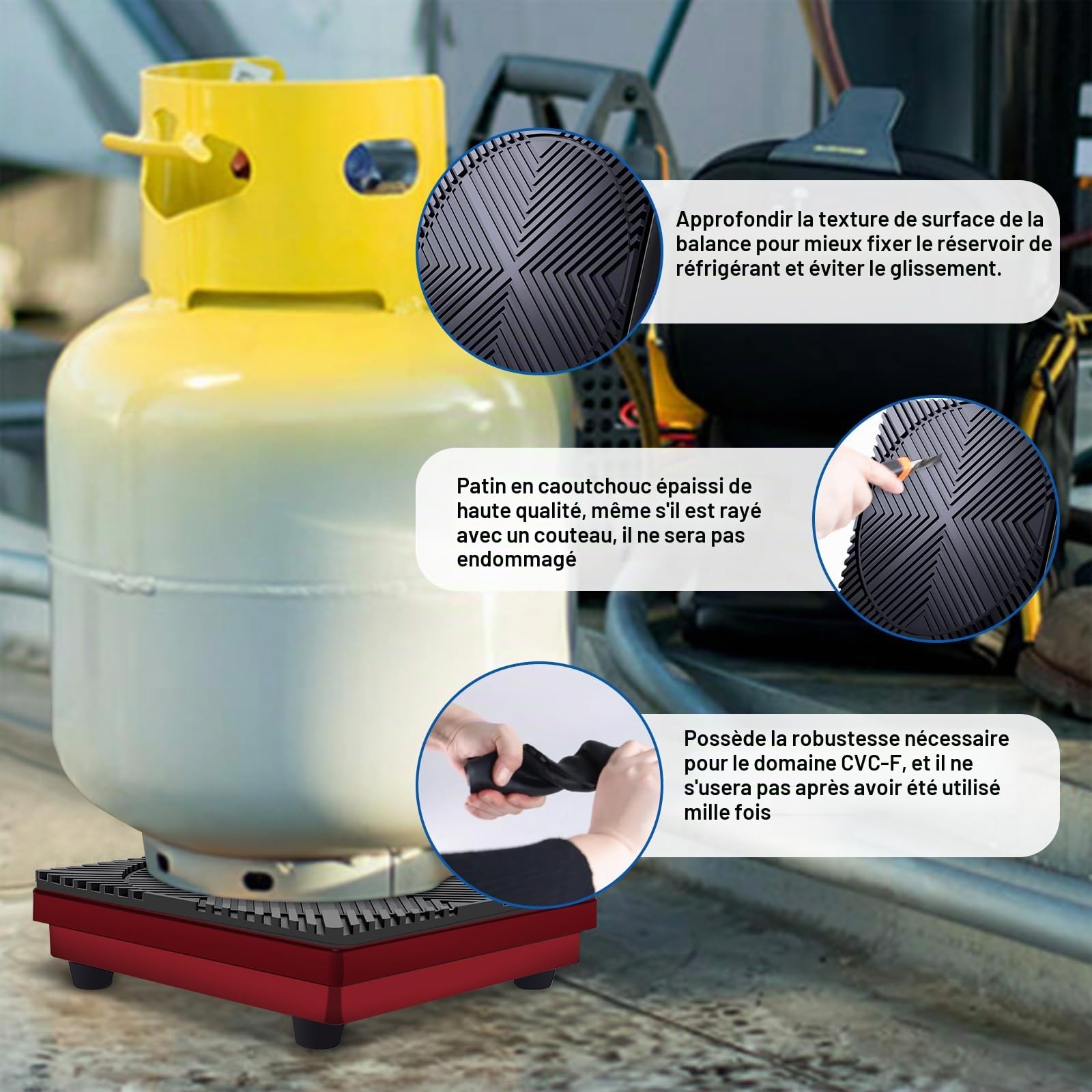 Balance électronique pour réfrigérant, 100 kg, balance de charge de réfrigérant électronique, Convient aux balances fréon R32 et R454B, balance de récupération pour CVC, AUTO AC (ACS-100A)