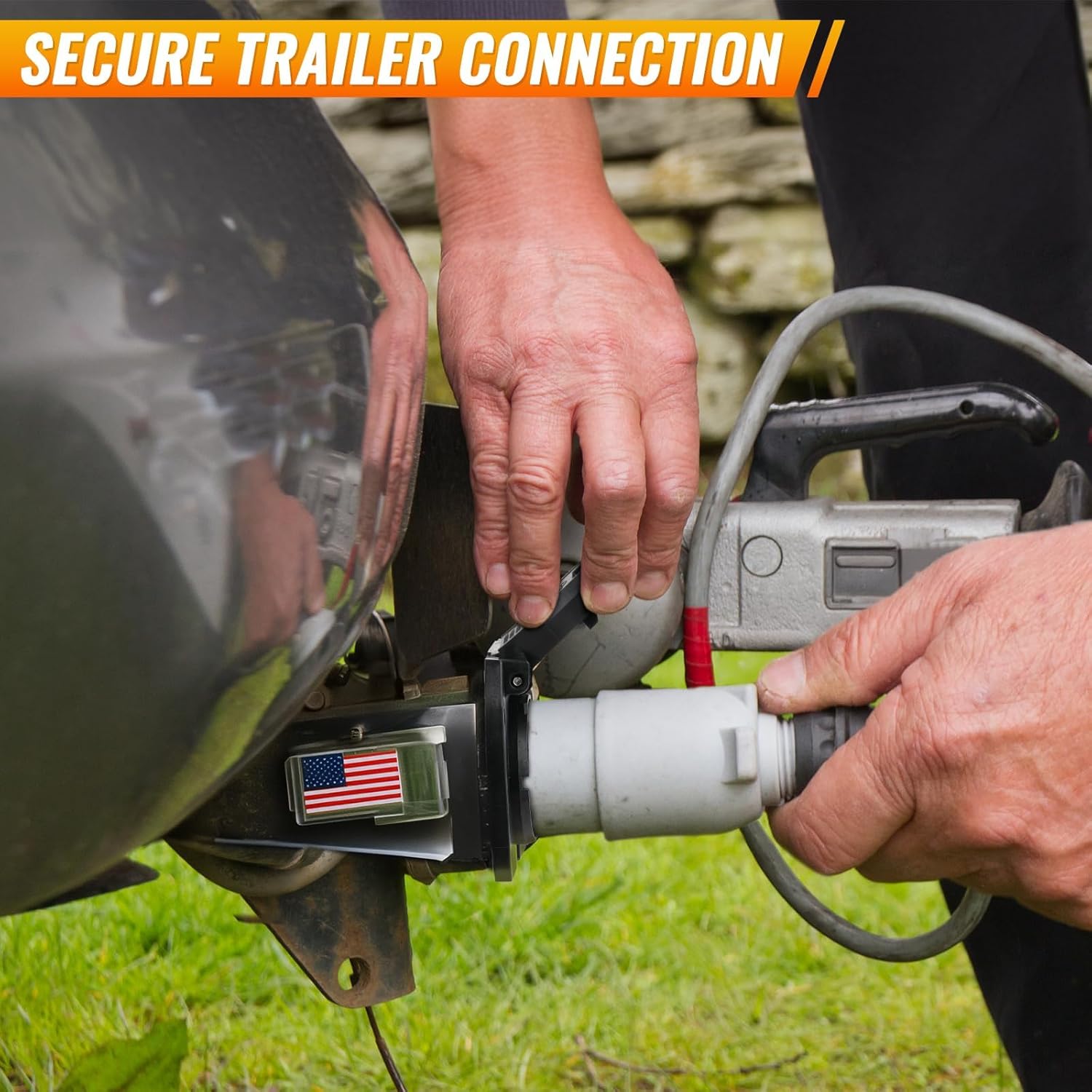 Trailer Brake Controller with Bluetooth Compatible with Cadillac & Chevrolet & GMC 7 Pin Electric Trailer Connector 924-307