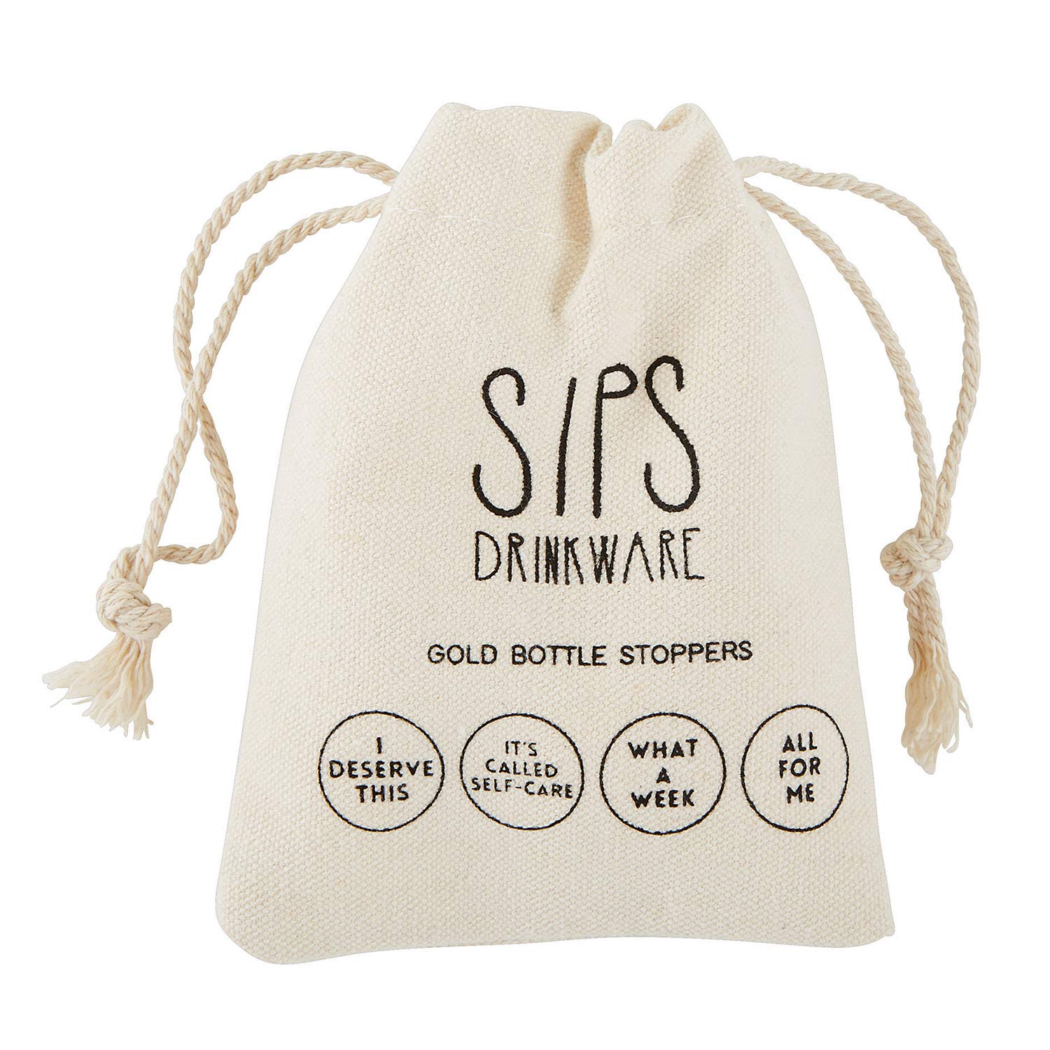 Santa Barbara Design Studio SIPS - Tapones para botellas, 4 unidades, sorbos