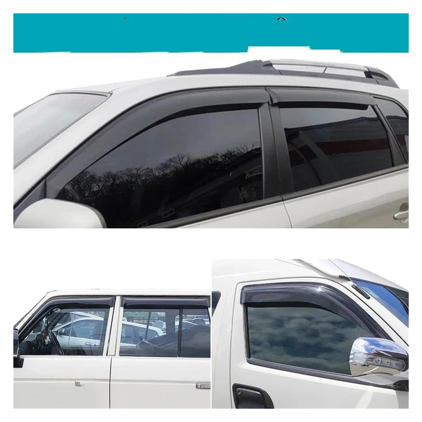 Deflectores Viento Protector Lluvia Para Para Triton Para Pickup L200 Para Hunter Para Strada (1996-2006) Deflectores Lluvia Weathershields Deflectores Ventanas Laterales