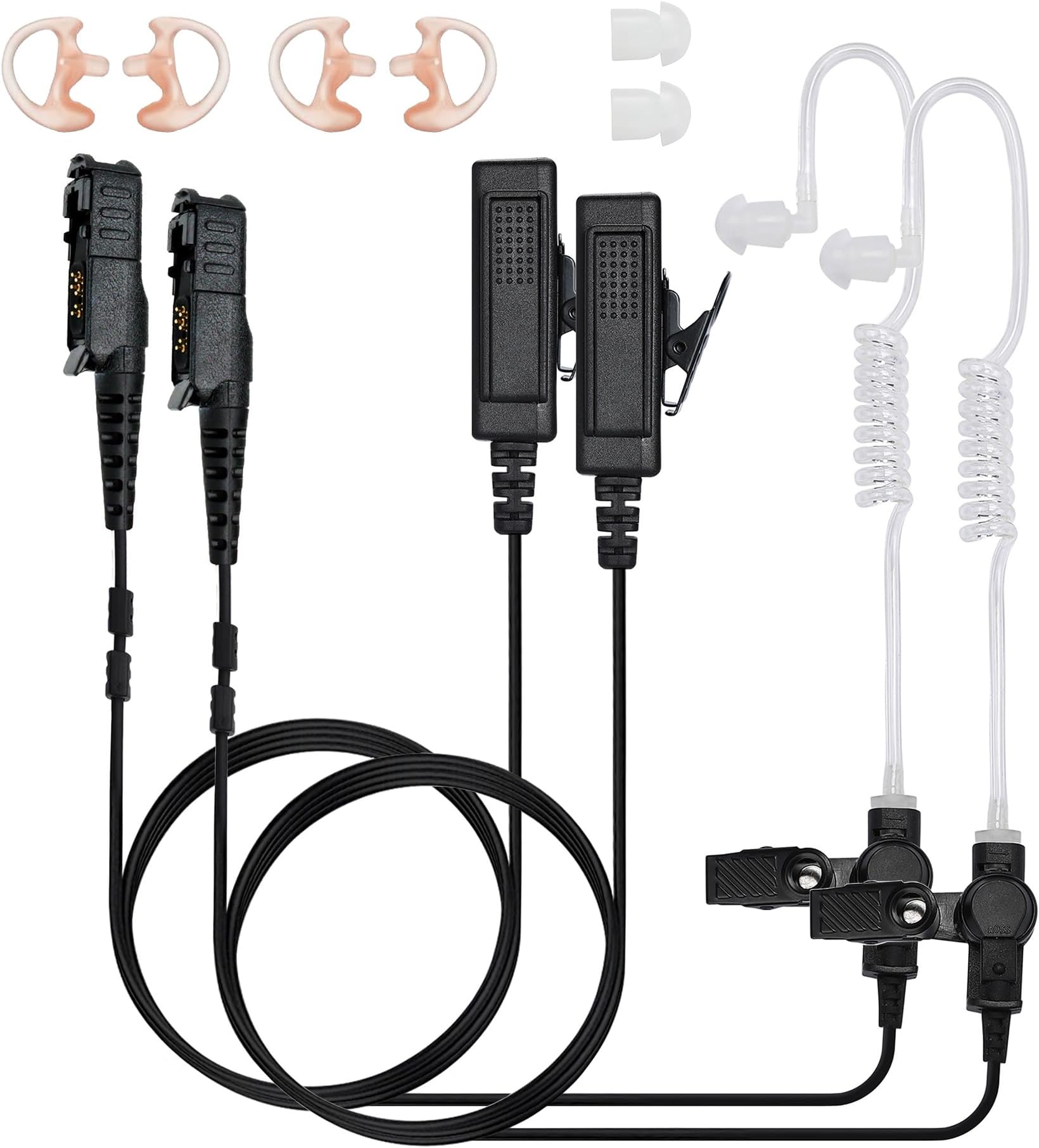 Amazon.com: Remtise Single Wire Earhook Earpiece with Mic for Motorola ...