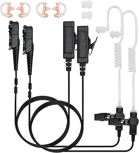Miniatura 26 de Motorola XPR 7550e Auricular, XPR6350 XPR6550 XPR7550 APX 4000 6000 7000 Walkie Talkie compatible con auriculares de radio bidireccional