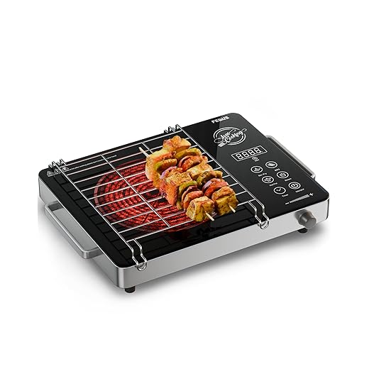 FEDUS ELEMA 2200 Watts Infrared Cooktop, Energy Efficient Cook & Grill Infrared Stove, Electric Stove Chulha, hot plate chula, Current Stoves Burner for cooking All Cookware compatibility