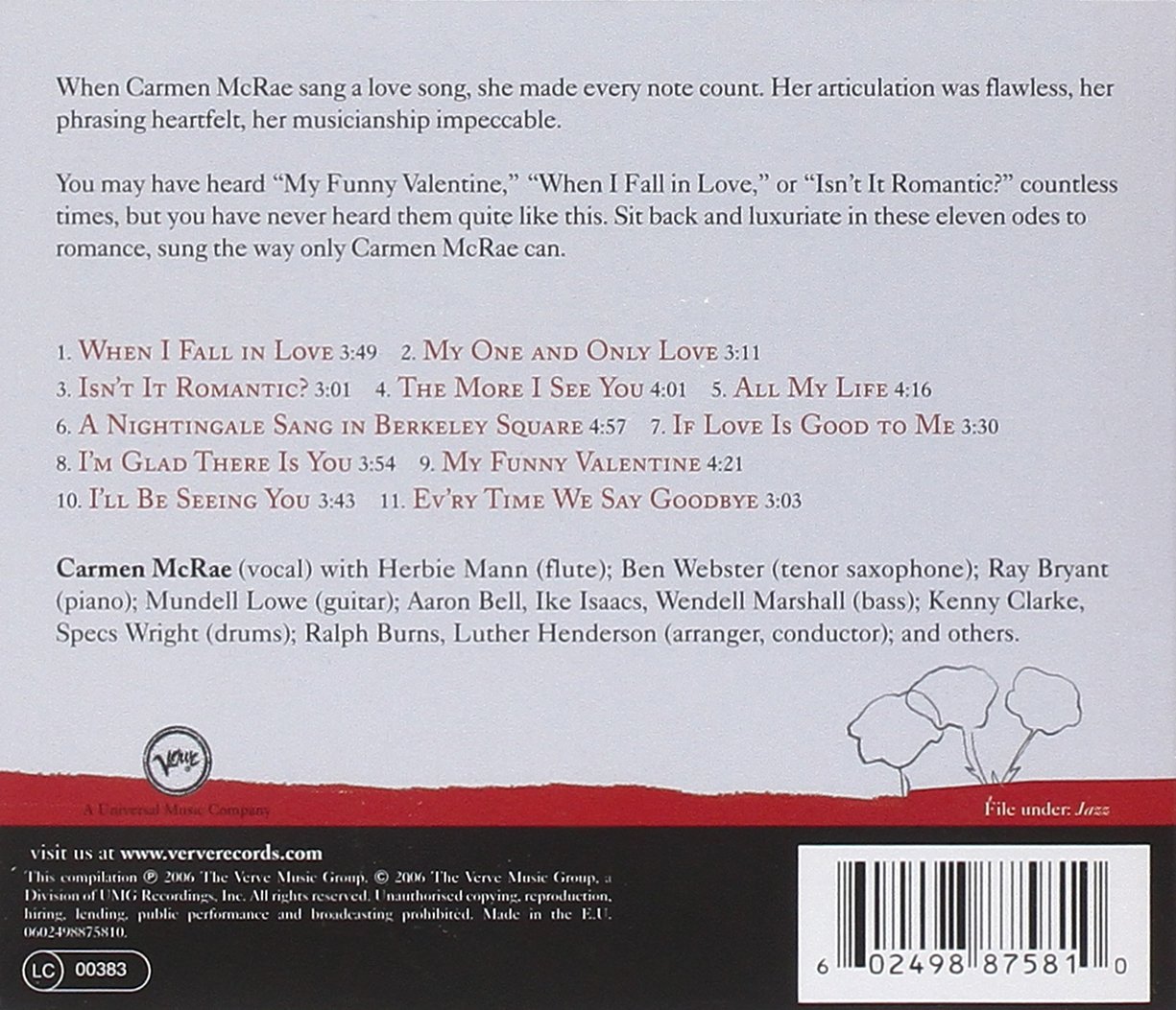 FOR LOVERS MORE CARMEN