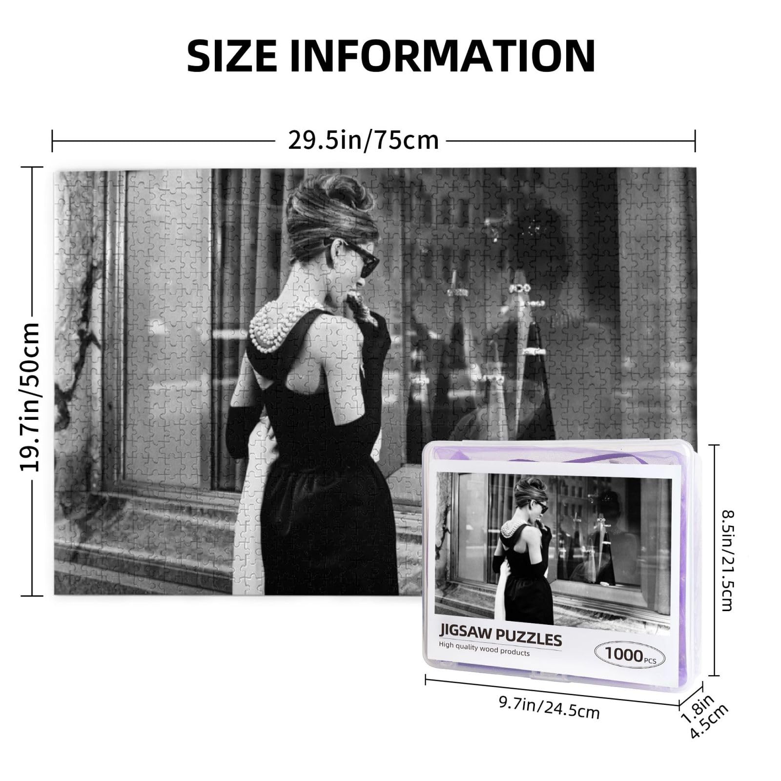 Amazon.co.jp: ジグソーパズル 1000ピース オードリー・ヘップバーン