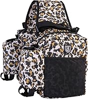 Vista 7 de Harrison Howard Equestrian Western Saddle Bag Nylon Botella de agua/engranaje Portador Conveniente Saddle Bag Negro