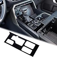 Vista 25 de Aunginsy Marco para panel de cambio de marchas con caja de almacenamiento Compatible con Toyota Tundra/Sequoia 2022-2024 2025 Protector contra