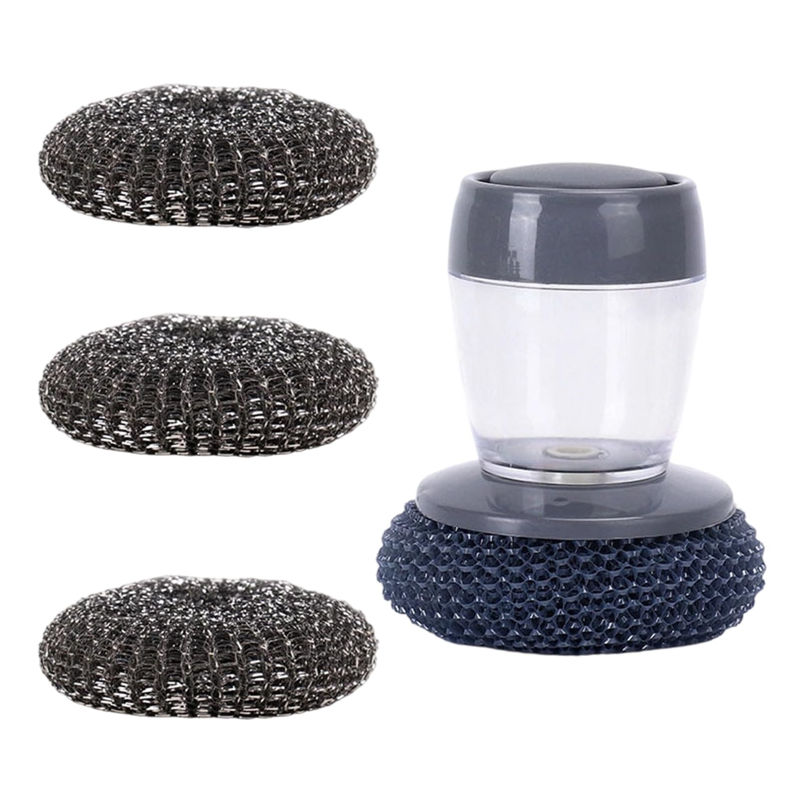 Ergonomic Automatic Soap Dispenser Scrubber Perfect for Daily Cleaning of Cookware and Tableware Kitchen Scrubber Refillable