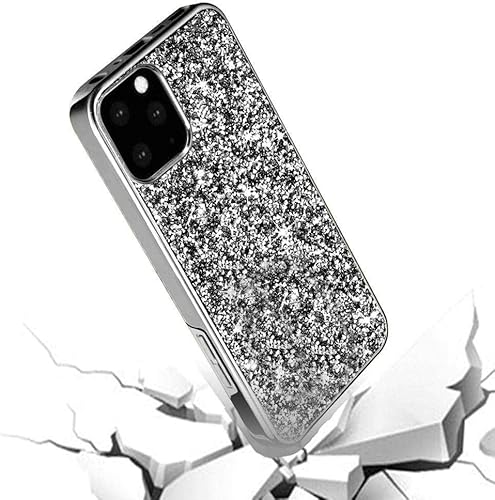 Miniatura 3 de AMZER Heavy Duty Rhinestone Diamond Design Hybrid Bumper Case para iPhone 11 Pro Max - Negro