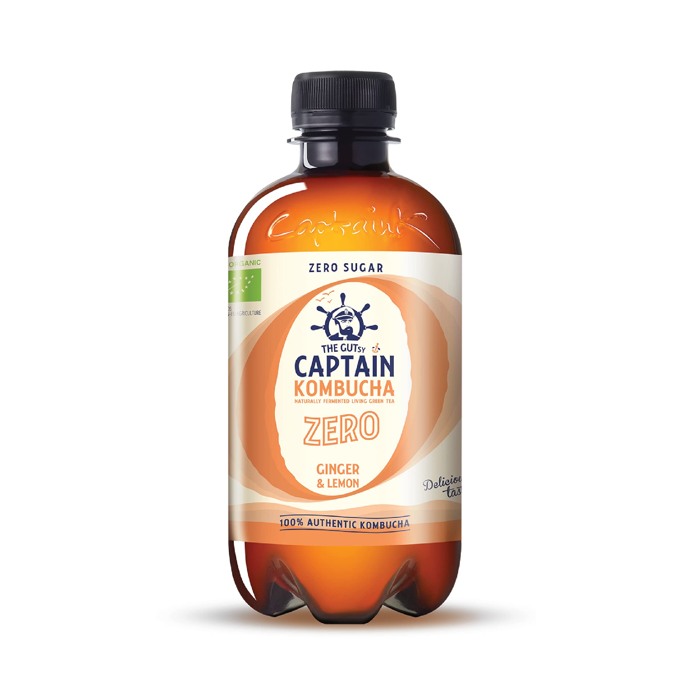 Gutsy Captain Kombucha ZERO - ZERO Calories, Zero Sugar - Kombucha Tee, Lebendige Kulturen, Keine Konservanten, Unpasteurisiert, Roh und Vegan - 12 x 400ml ZERO (MixBox)
