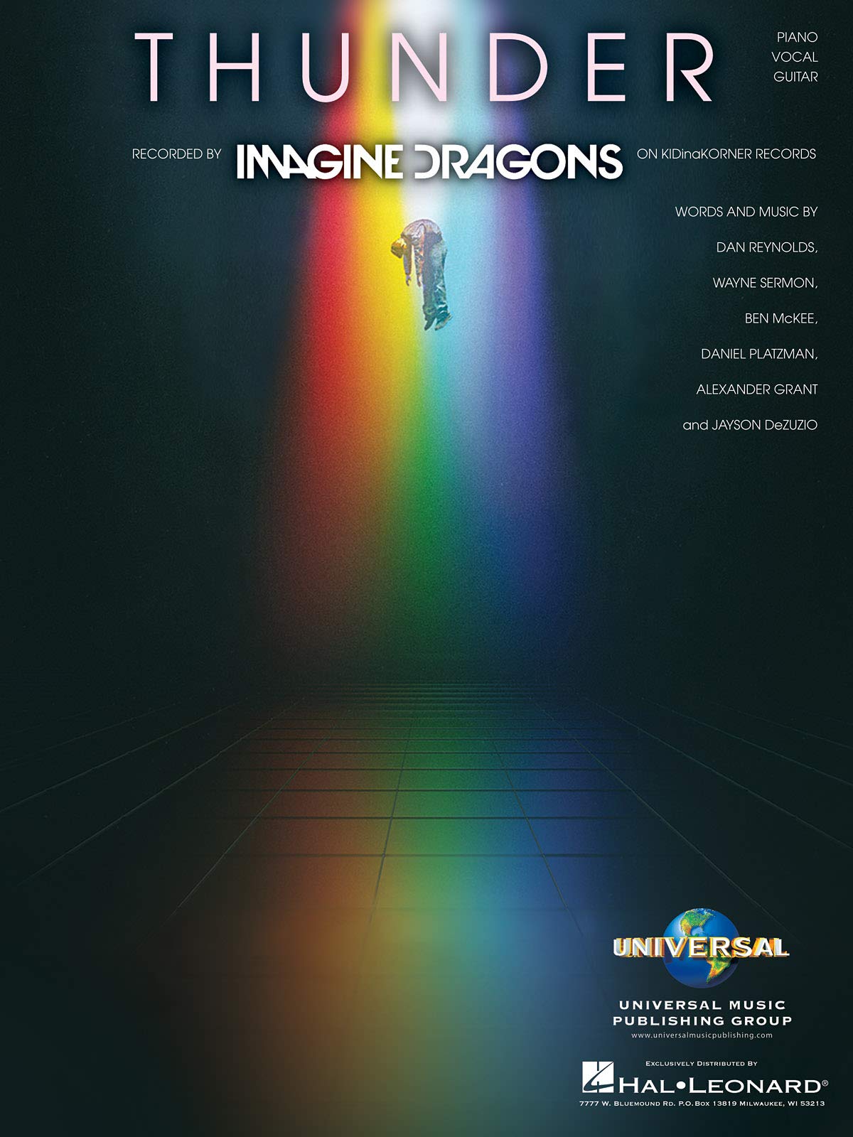 Buy Imagine Dragons - Thunder - Piano/Vocal/Guitar Sheet Music Single — BookShops.in